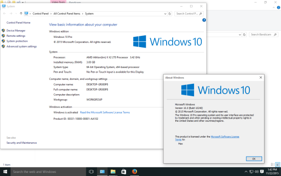 Aktywowany Windows 10